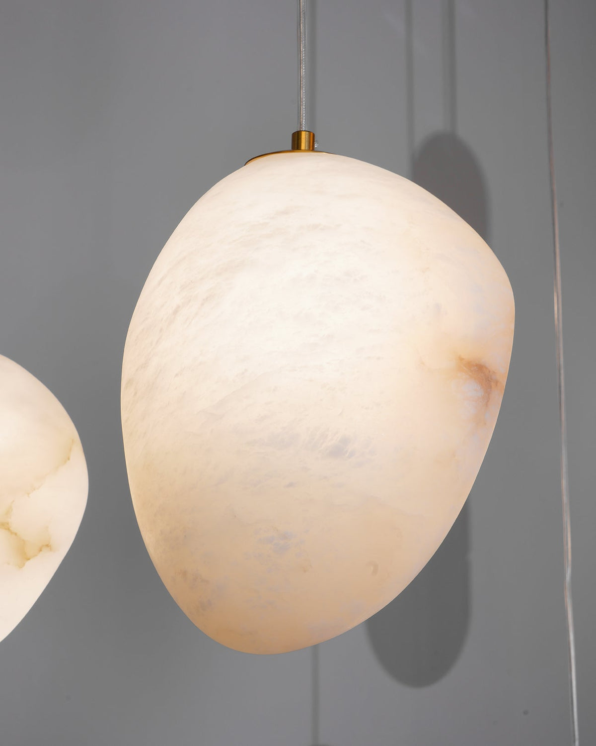 Ralen Pendant Lamp Alabaster Brass Sophistication