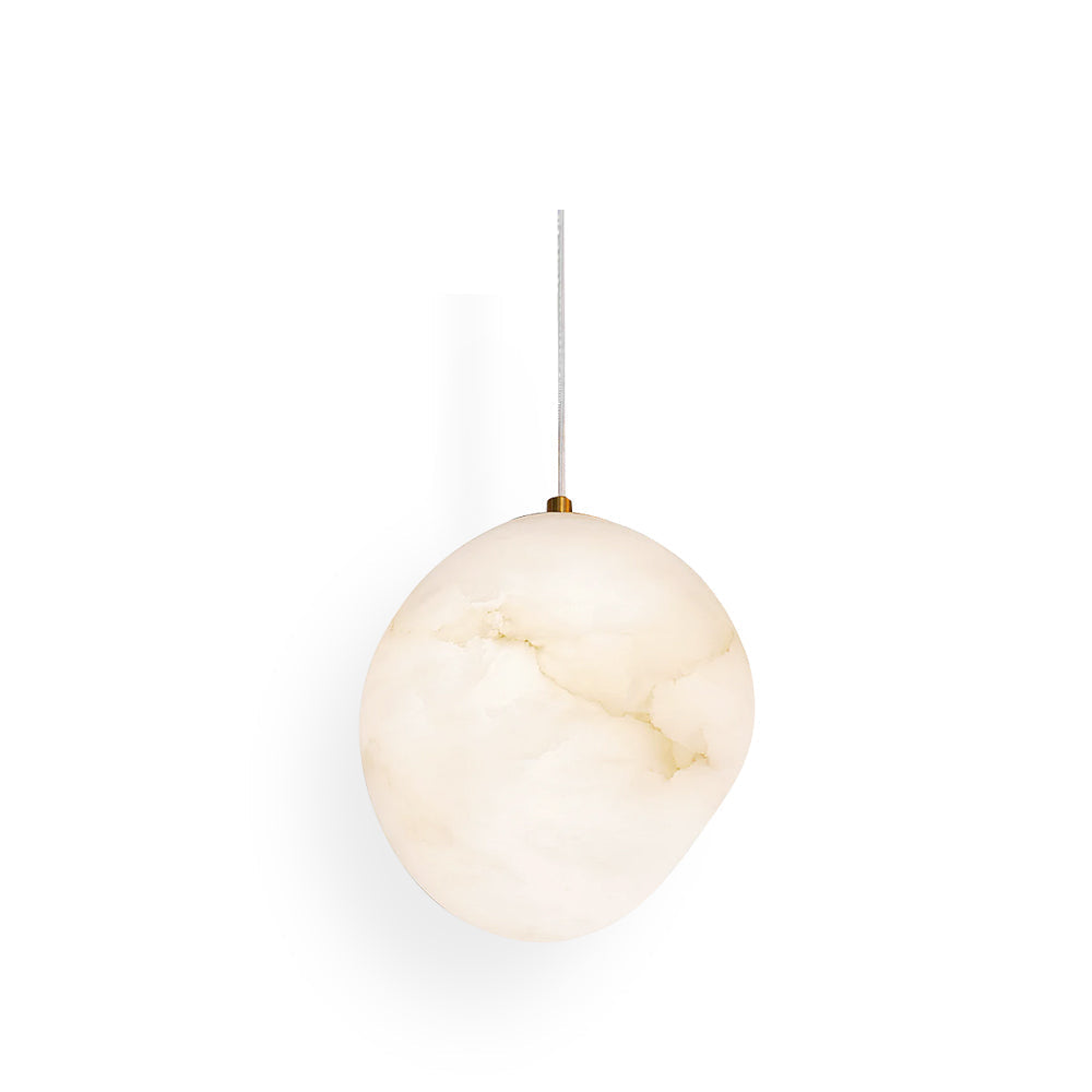 Ralen Pendant Lamp Alabaster Brass Sophistication