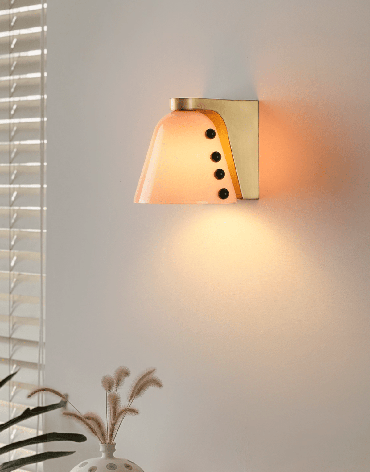 Jude Art Deco Glass Wall Lamp