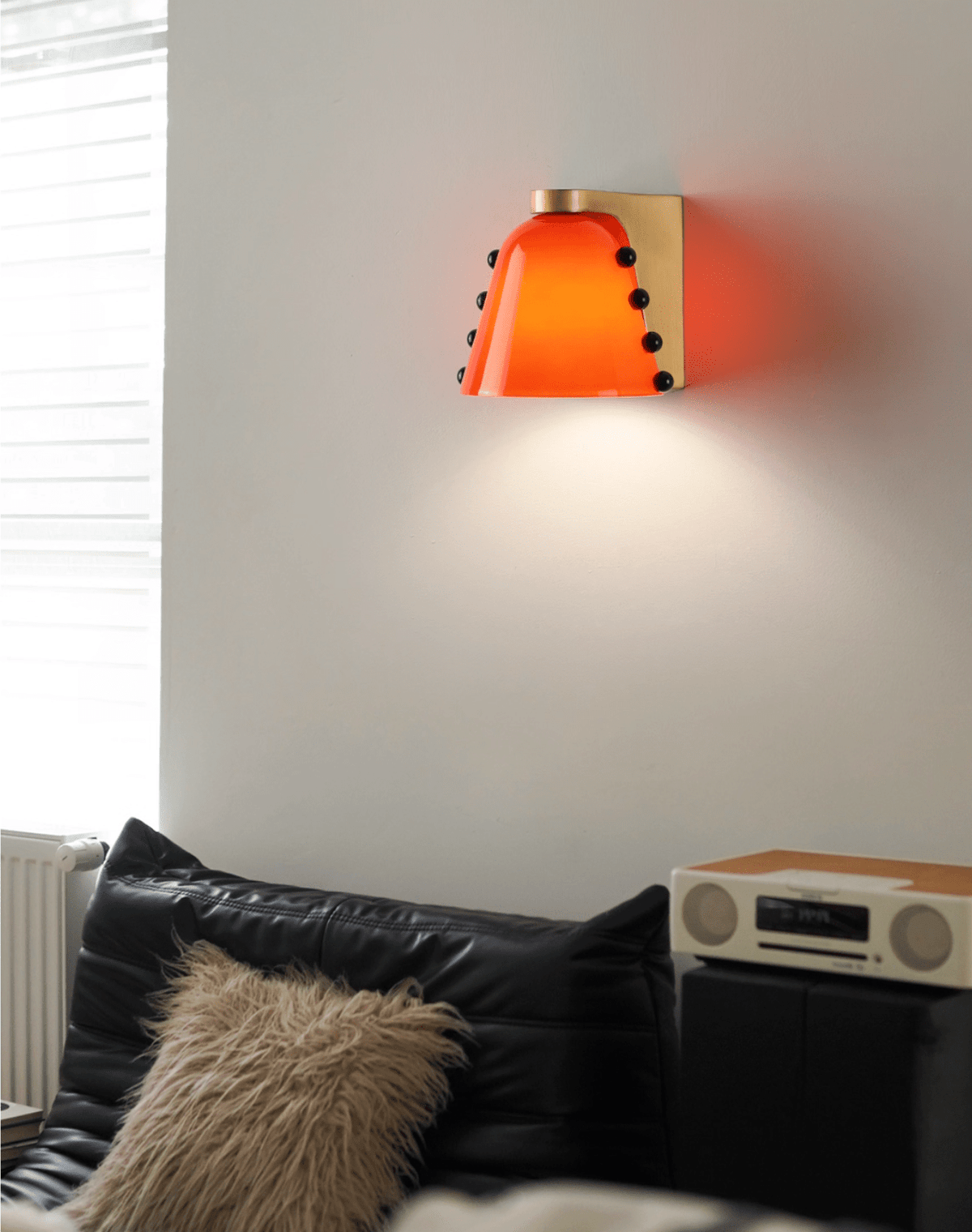 Jude Art Deco Glass Wall Lamp