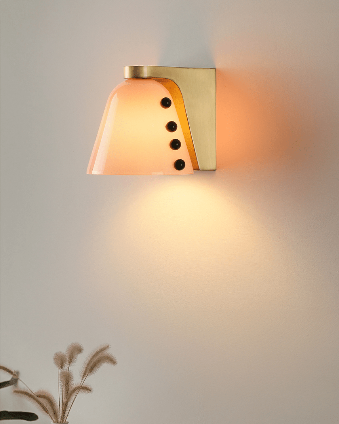 Jude Art Deco Glass Wall Lamp