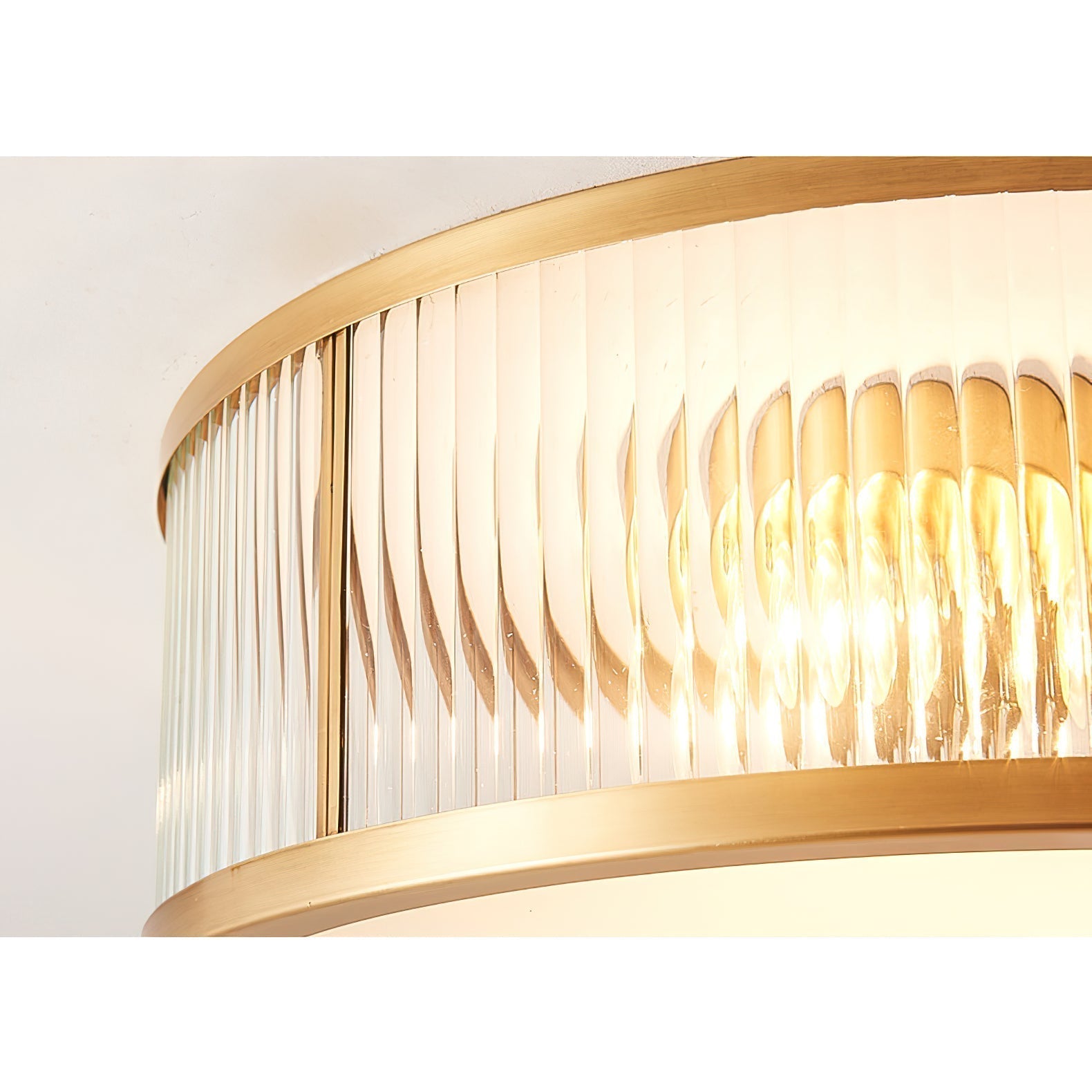 Avvynila Brass Glass CeIling Lamp