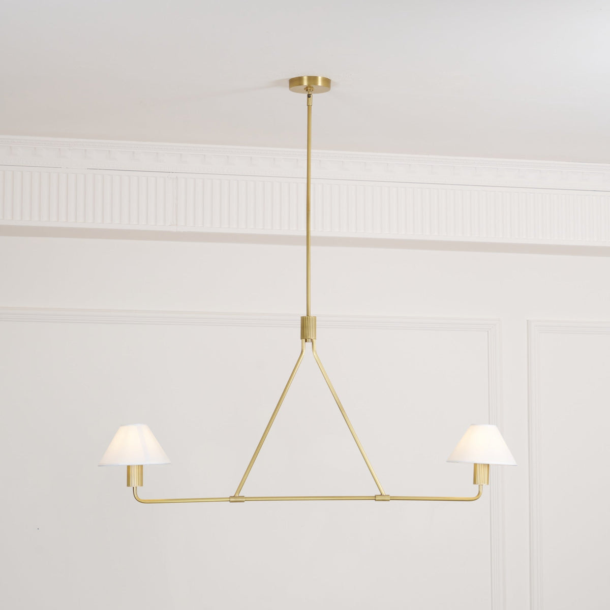 Ornuvyh Vintage Industrial Metal Fabric Chandelier