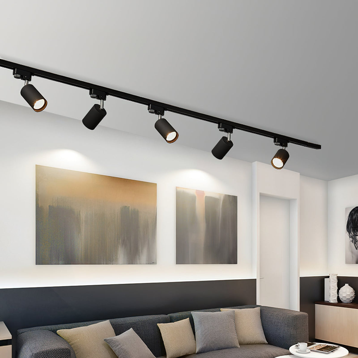 Bera Track Light Gilded Cylindrical for Living Room