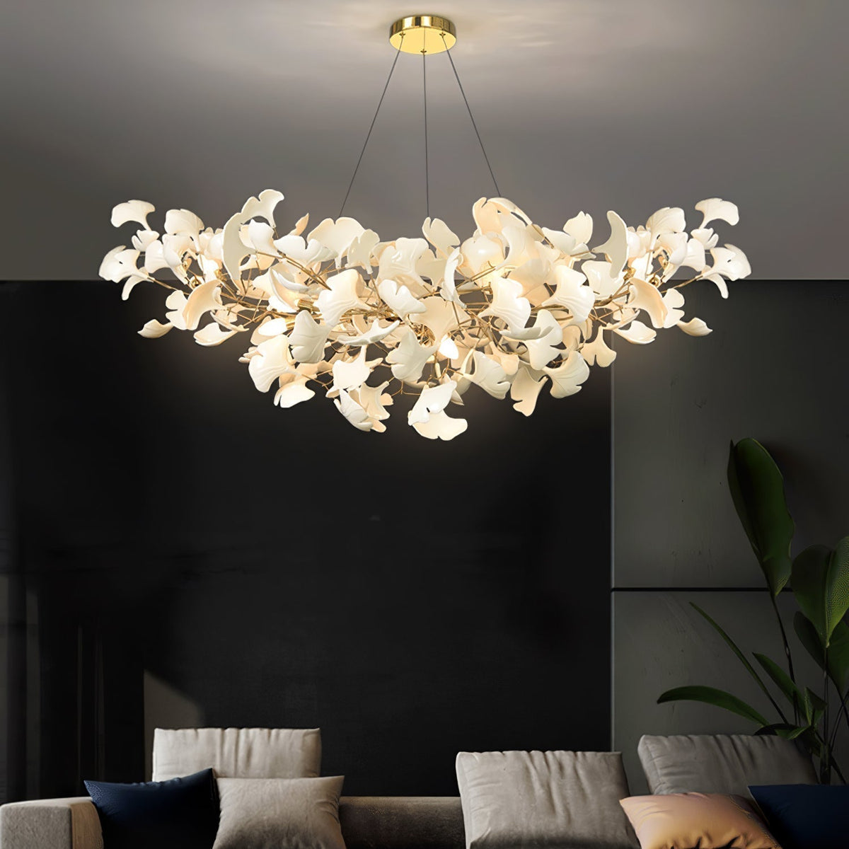 Fipomod Luxury Chandelier Ceramics Living Room U arc shape