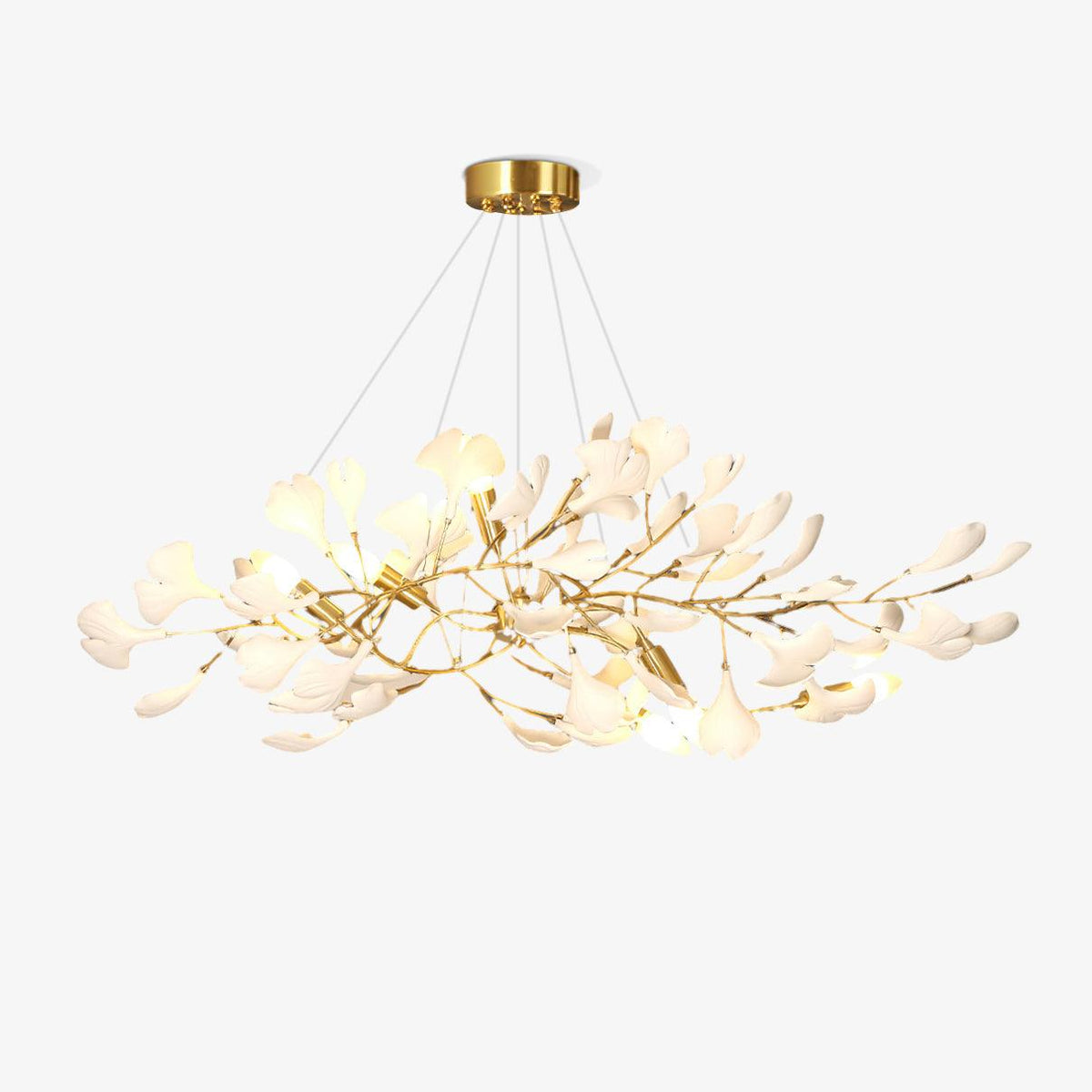 Dostix Pendant Lamp Gingko Ceramic Leaves