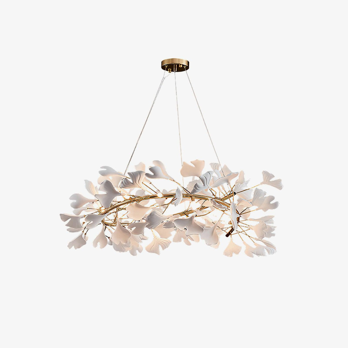 Motadedo Modern Golden LED Chandelier Ceramic