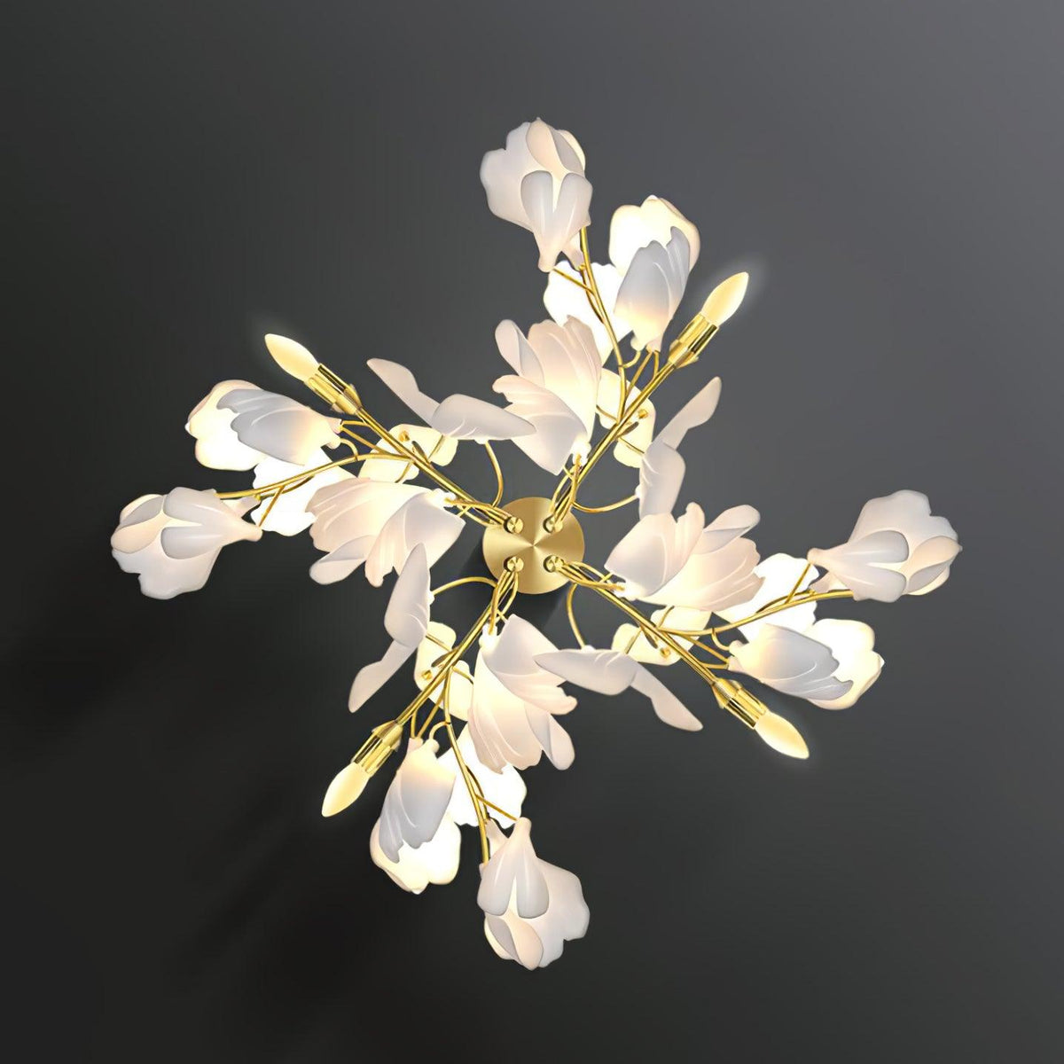 Gavriel Gingko Flowers Ceramics Wall Lamp