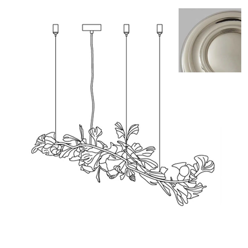 Gingko Chandelier A Style Leaf Branch Shape Modern Dining Room
