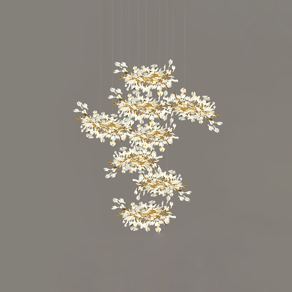 Eurzoris Gingko Leaf Chandelier