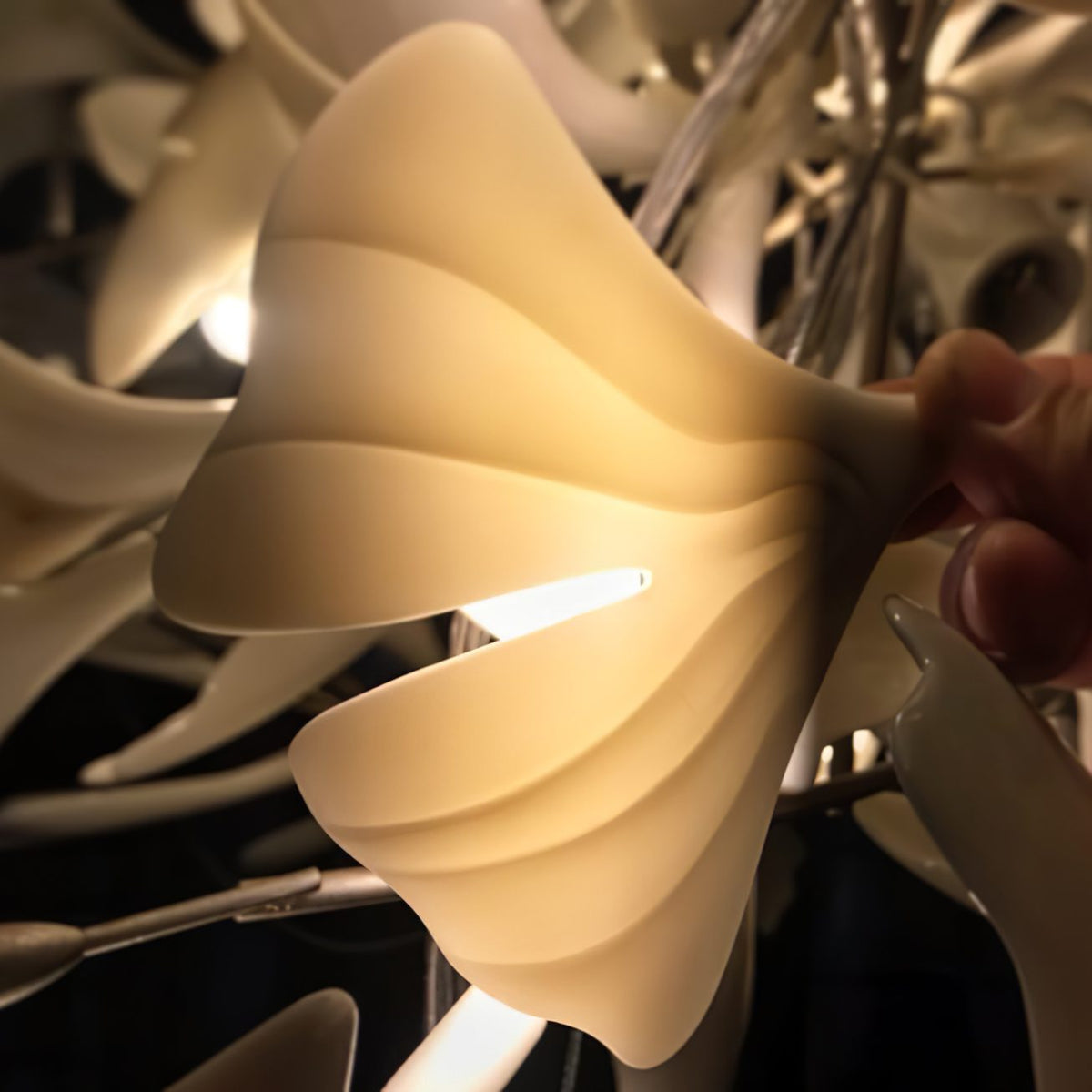 Viraaelle Leaves Combination Gingko Ceramics Chandeliers