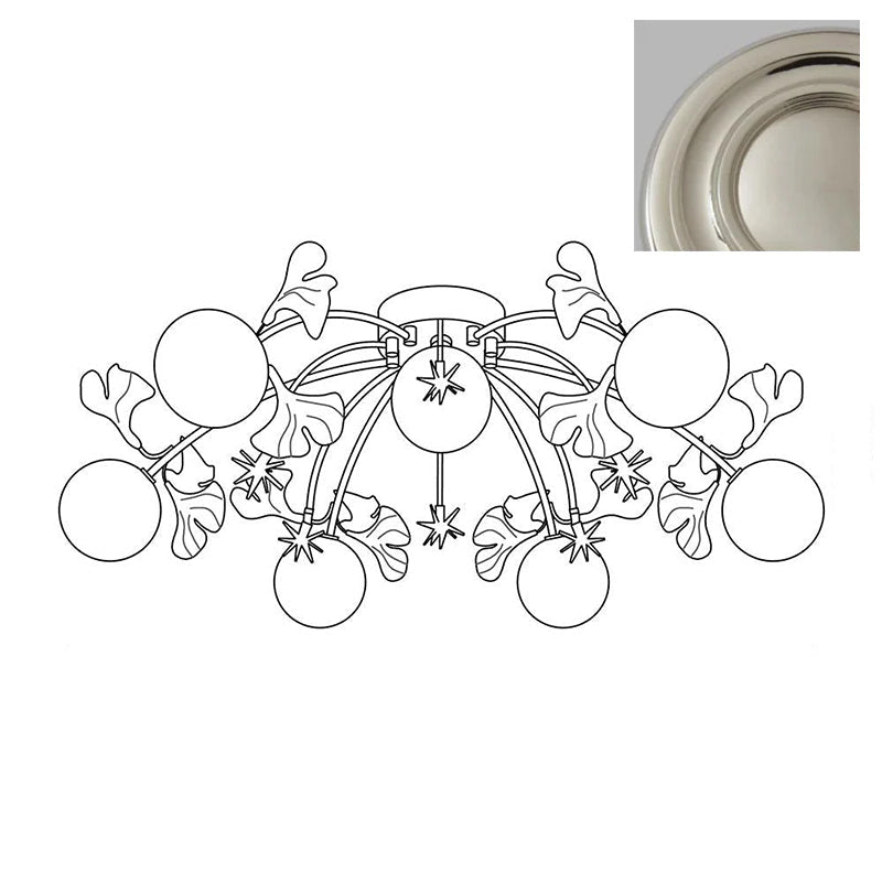 Liorarel Gingko Glass Ball Ceiling Light
