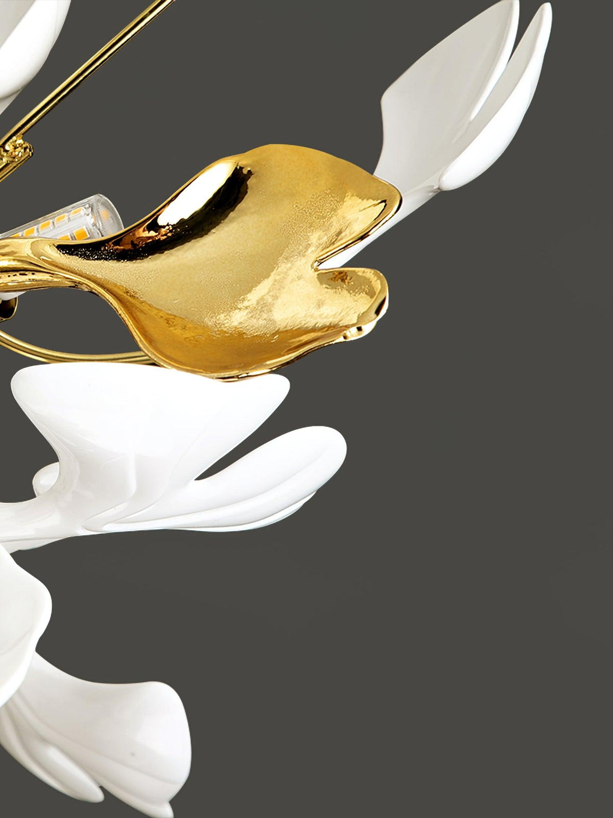 Orienaya Ceiling Lamp Gingko Leaves with Brass Branch