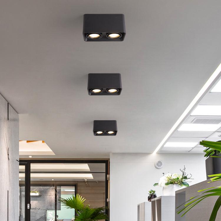 Devely Spotlight Surface Mount Twin LED Angular Minimalist