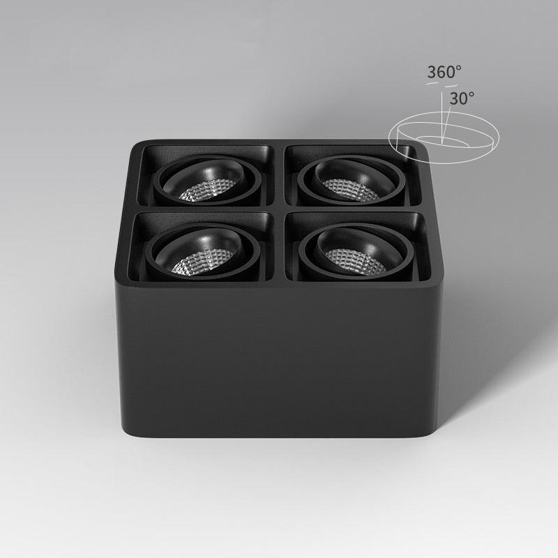 Devely Spotlight Surface Mount Twin LED Angular Minimalist