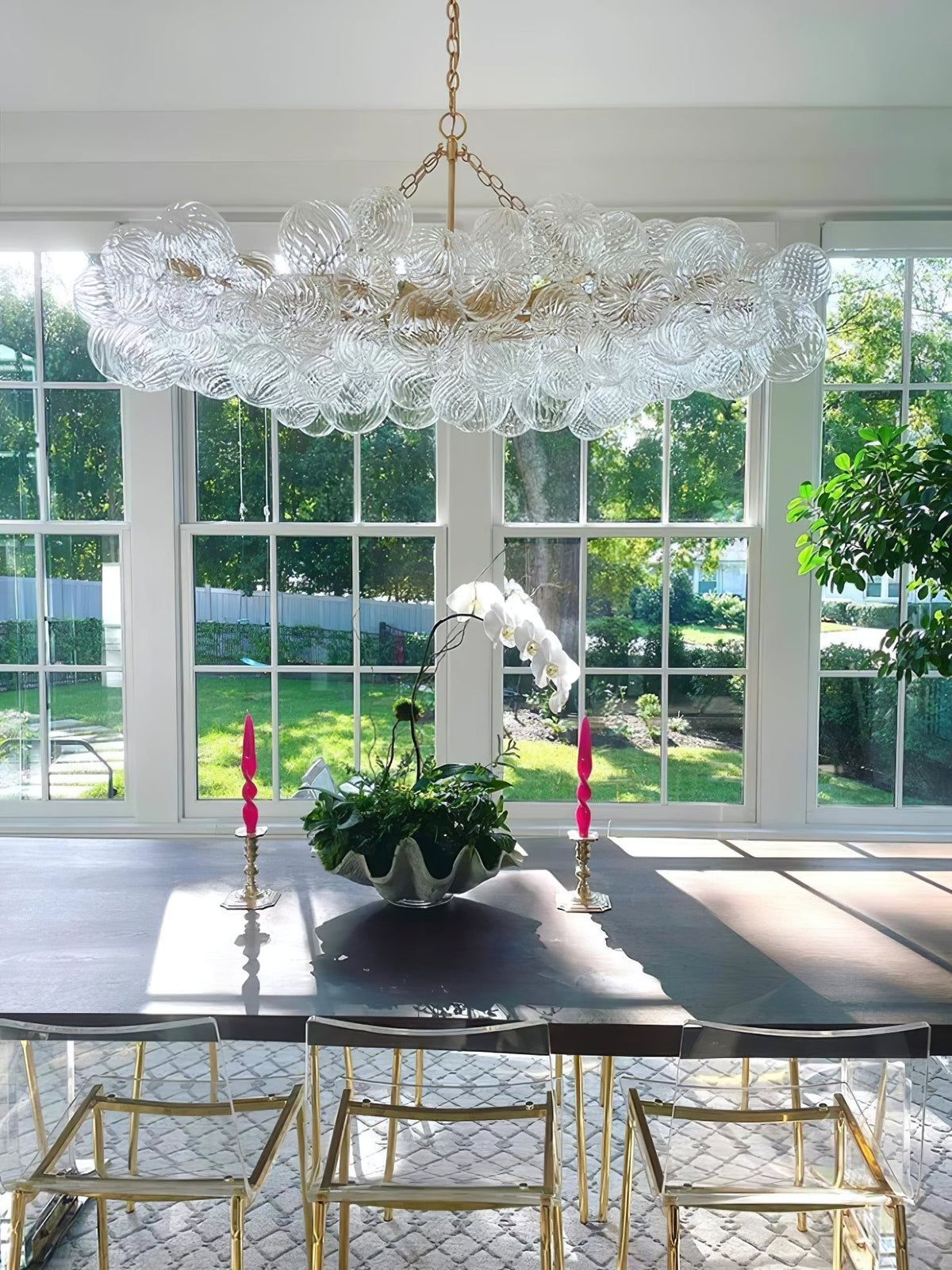 Ben Chandelier Glass Ball Bubble Modern