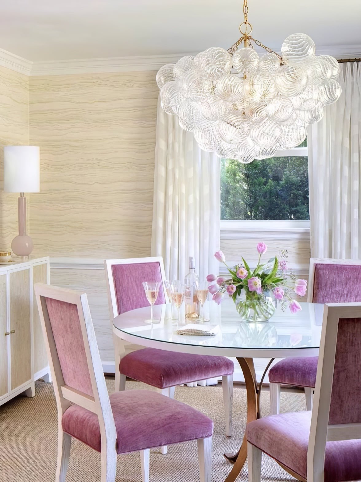 Ben Chandelier Glass Ball Bubble Modern