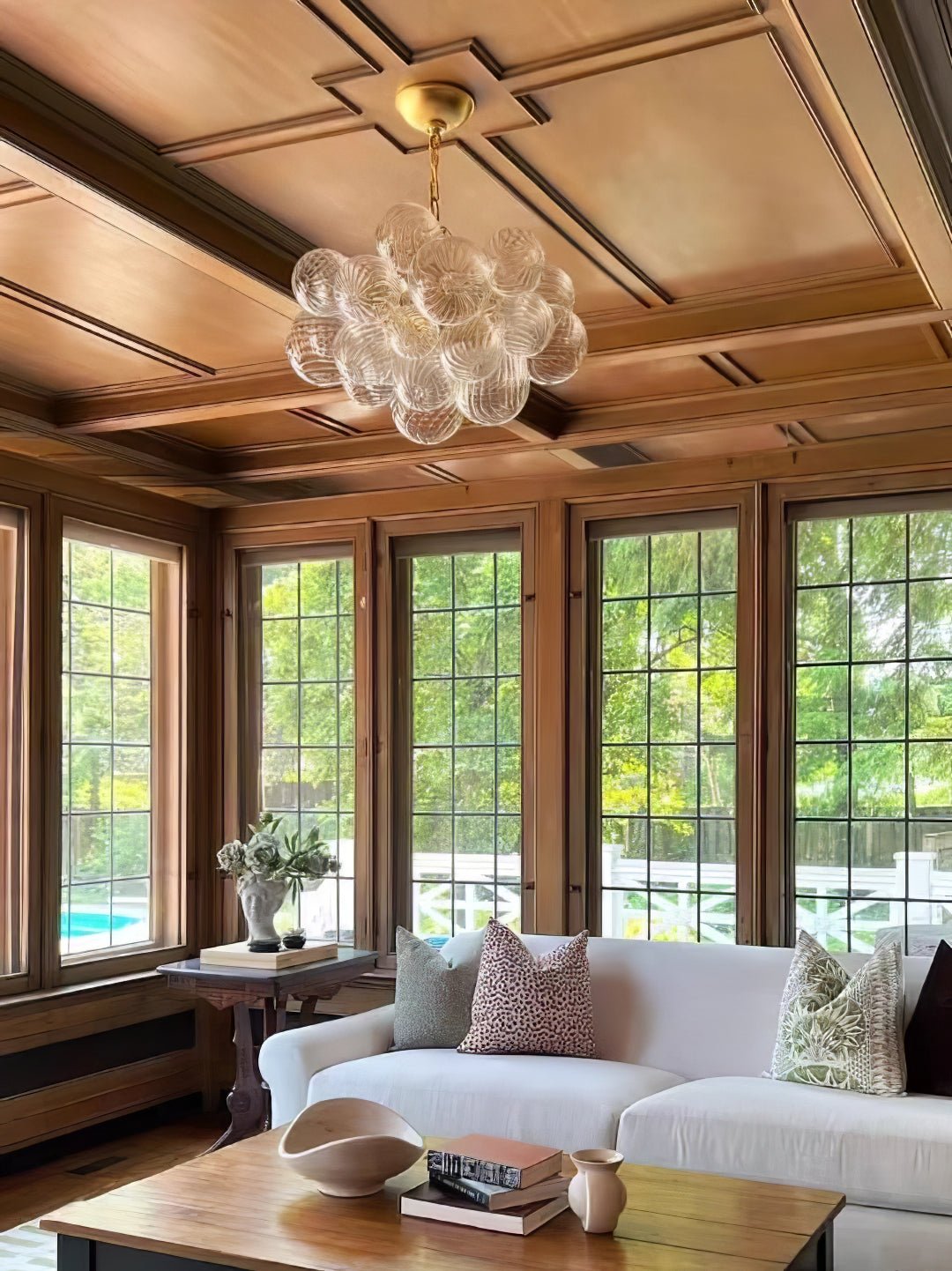 Ben Chandelier Glass Ball Bubble Modern