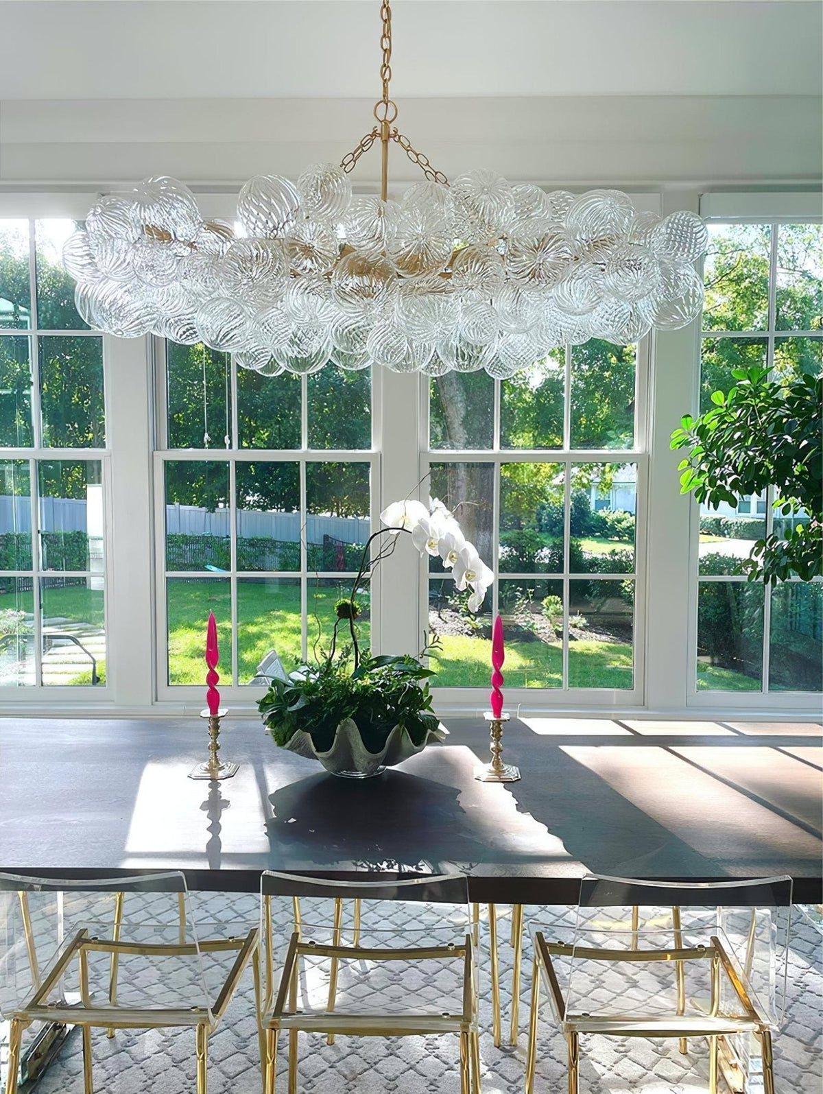 Ben Chandelier Glass Ball Bubble Modern