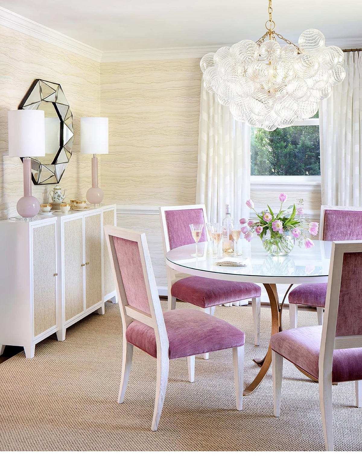 Ben Chandelier Glass Ball Bubble Modern