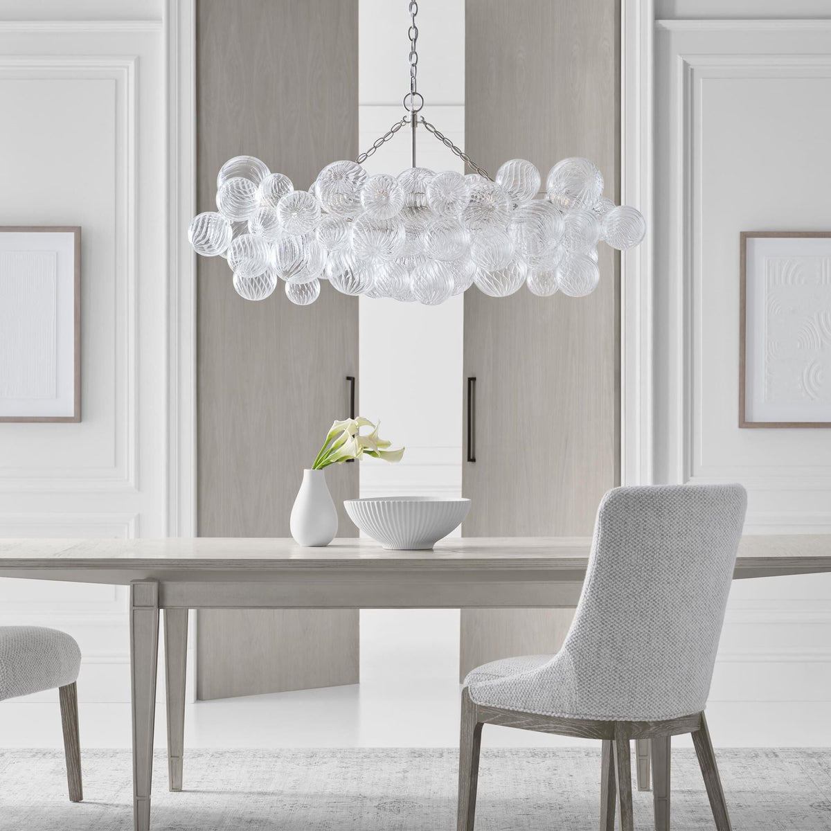 Ben Chandelier Glass Ball Bubble Modern