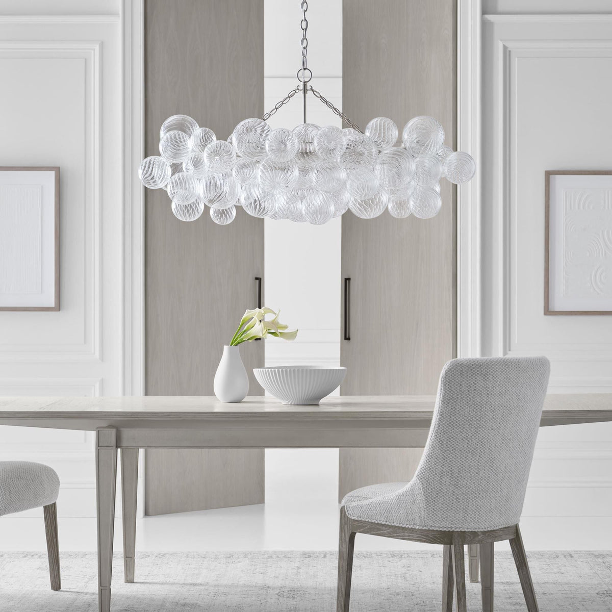 Ben Chandelier Glass Ball Bubble Modern