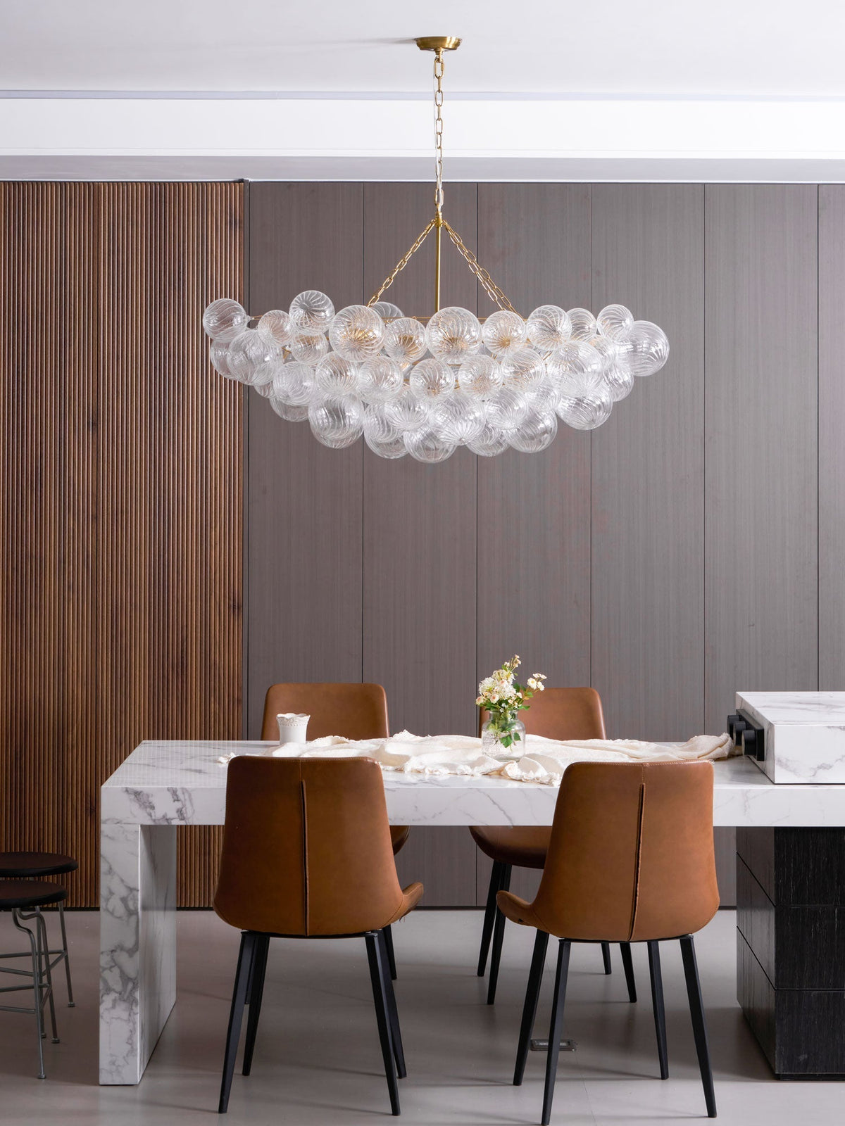 Ben Chandelier Glass Ball Bubble Modern