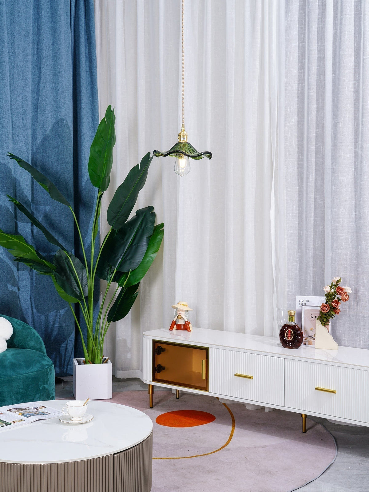 Daphne Modern Glass Flower Pendant Light