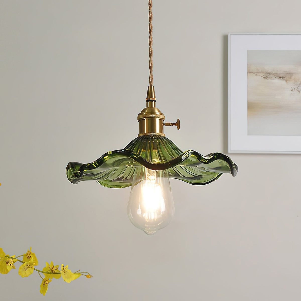Daphne Modern Glass Flower Pendant Light