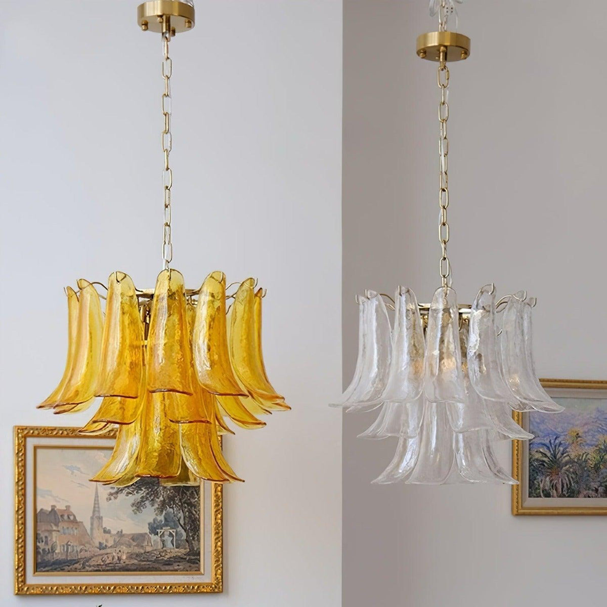 Glyra Amber Bloom Chandelier
