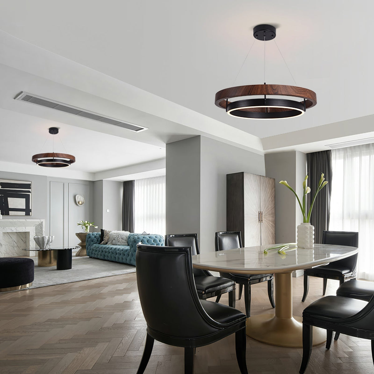 Tirinun Ring Wood Chandelier