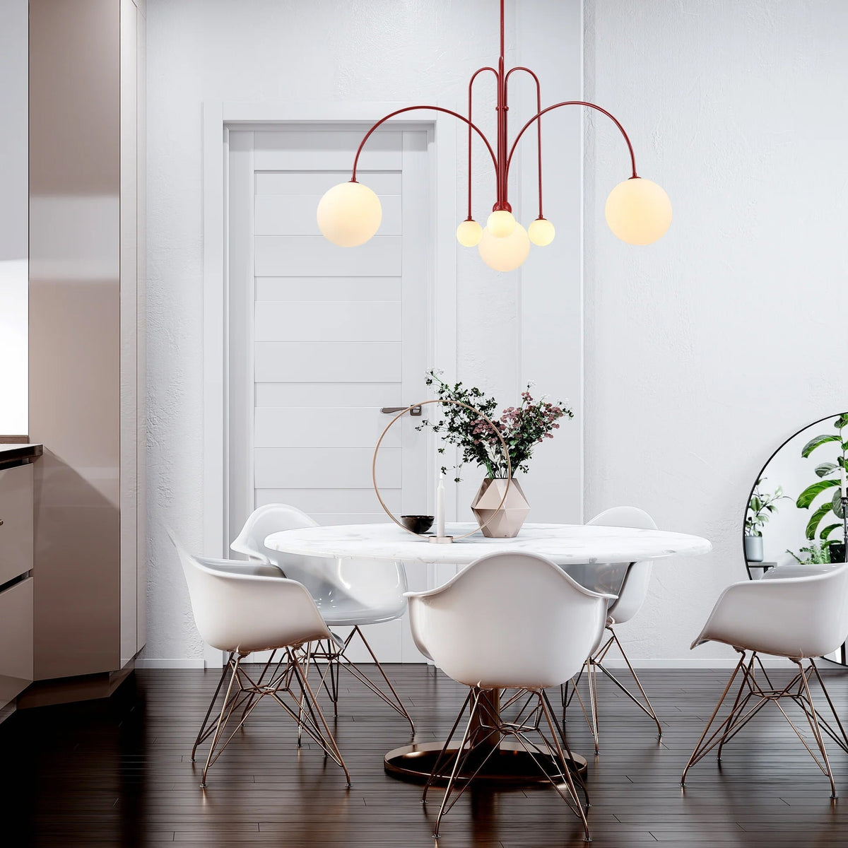 Rivorora Chandelier Globe Modern