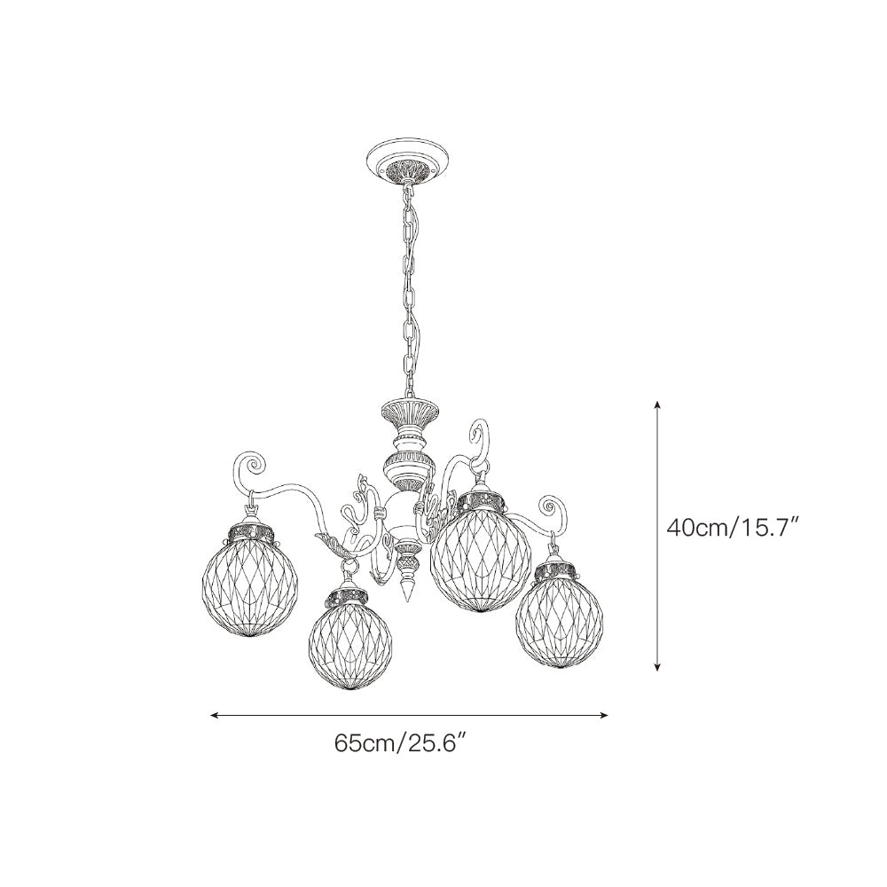 Orianena Classical Brass Chandelier