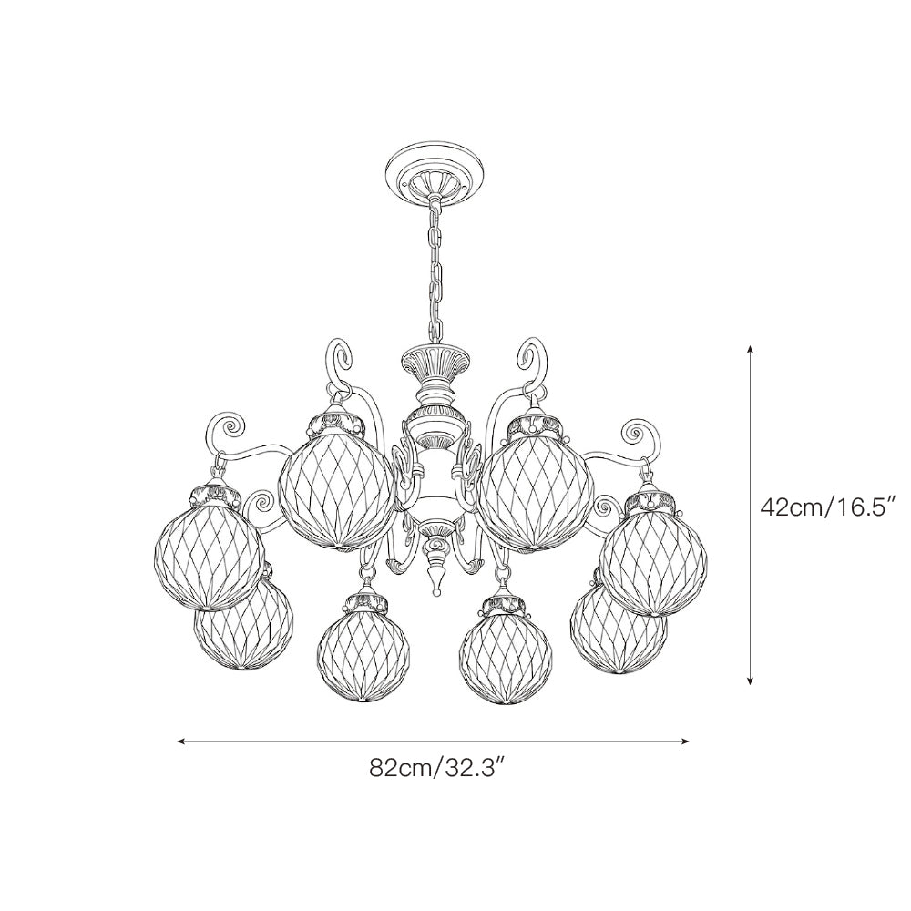 Orianena Classical Brass Chandelier