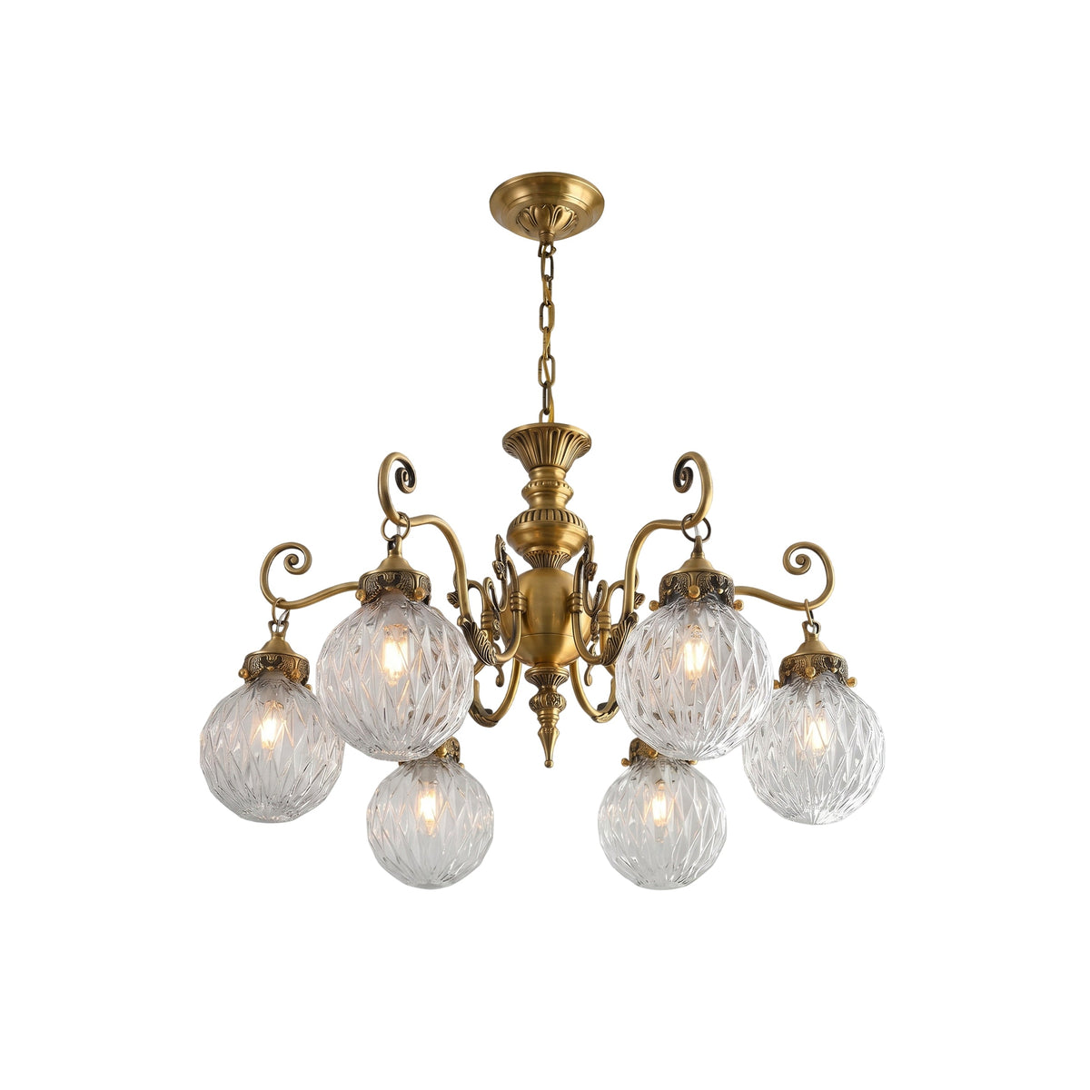 Orianena Classical Brass Chandelier