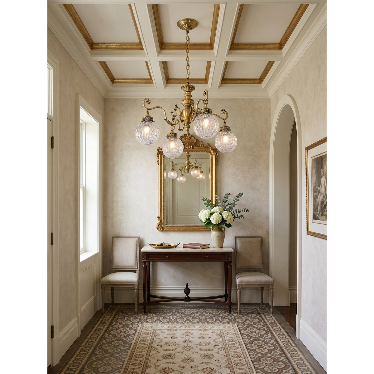 Orianena Classical Brass Chandelier