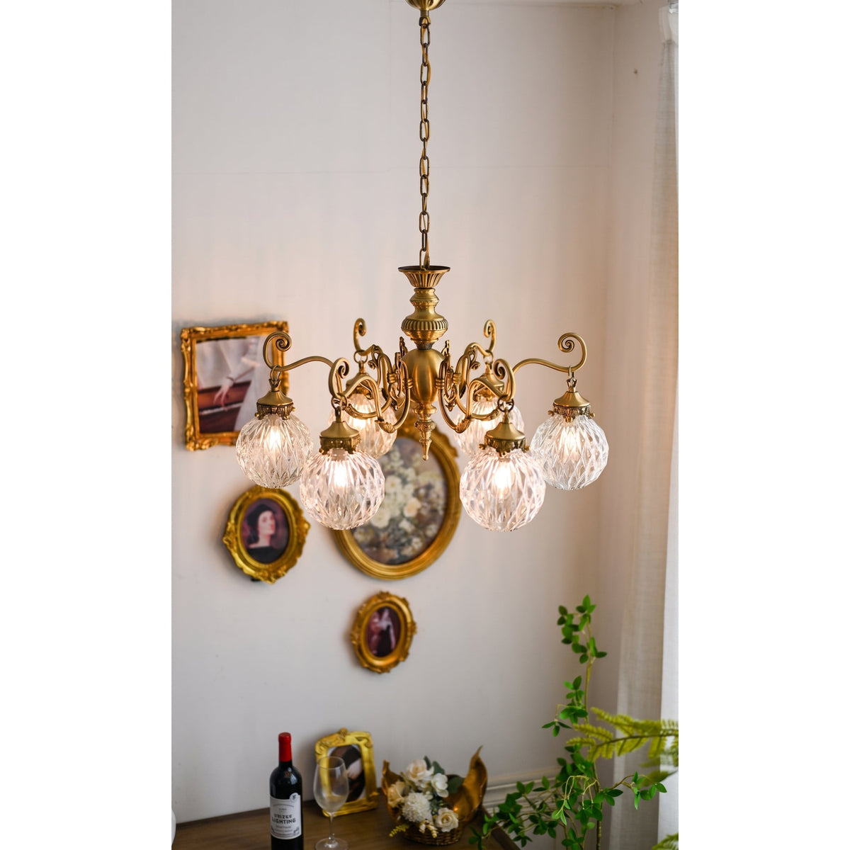 Orianena Classical Brass Chandelier