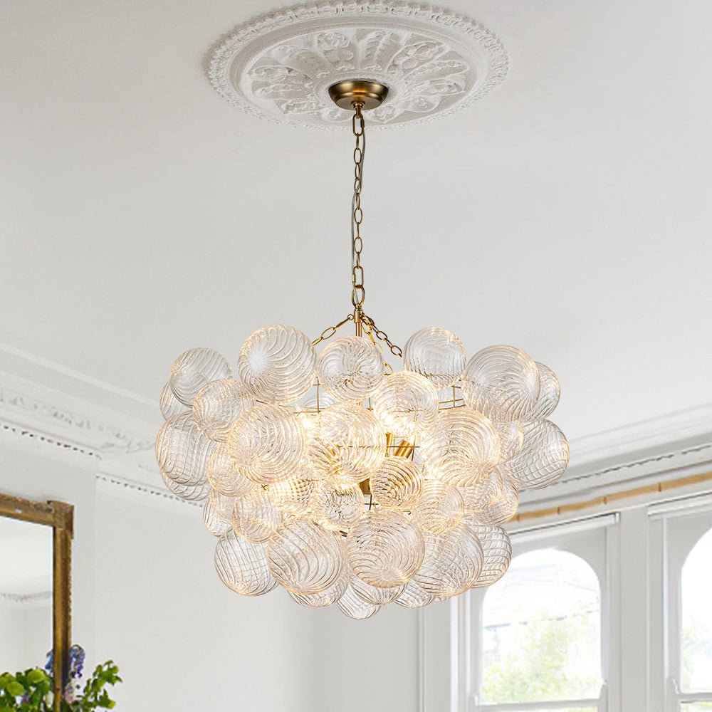 Ben Chandelier Glass Ball Bubble Modern