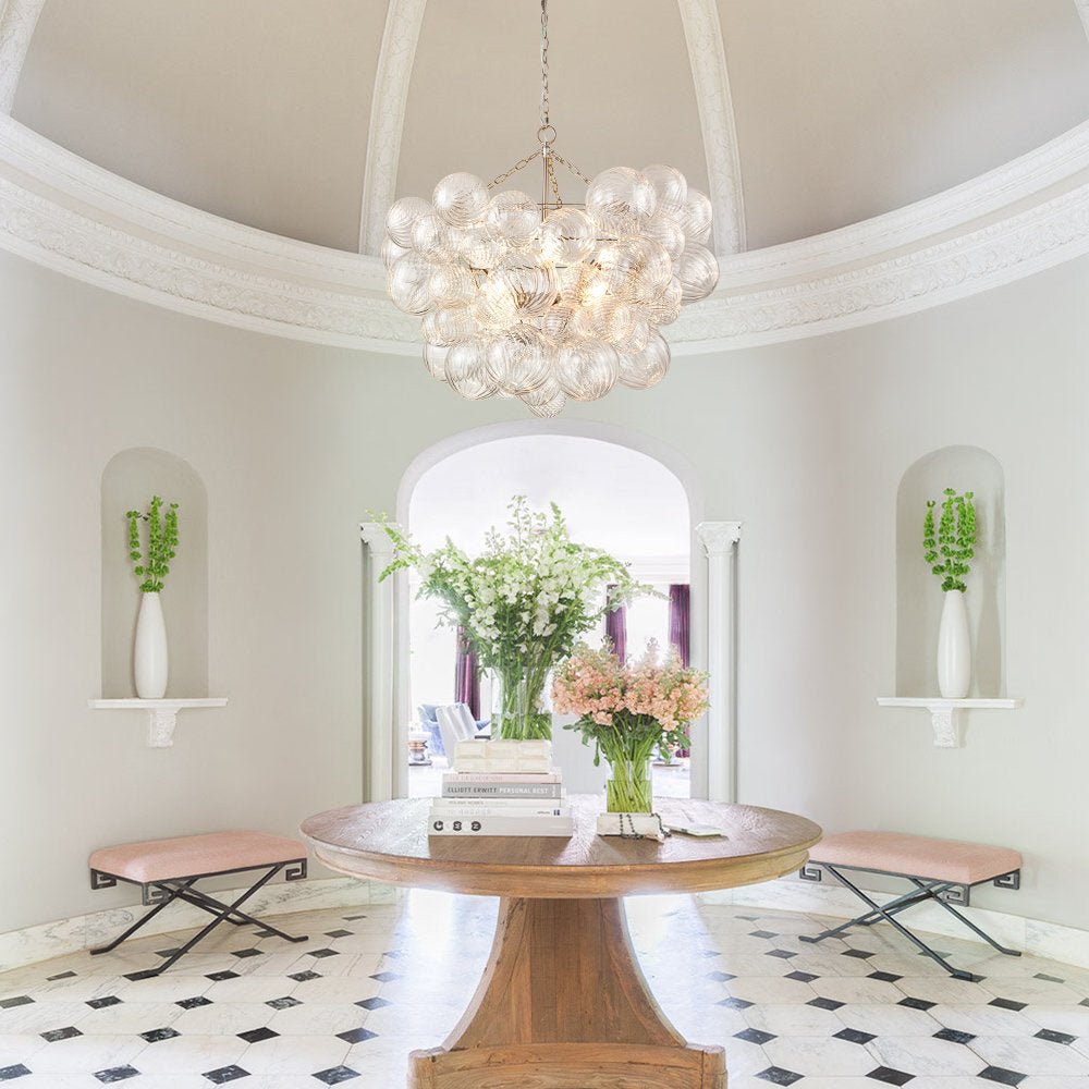 Ben Chandelier Glass Ball Bubble Modern