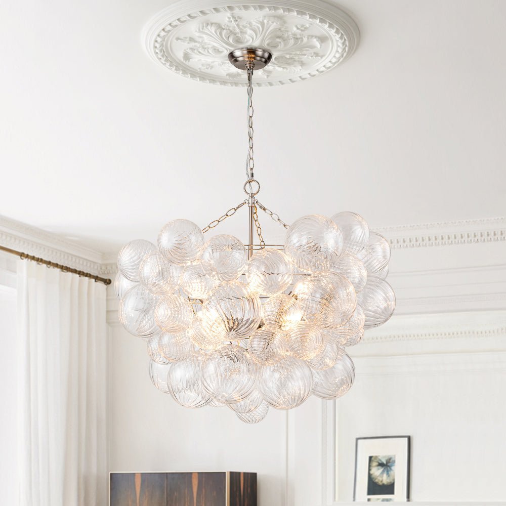 Ben Chandelier Glass Ball Bubble Modern