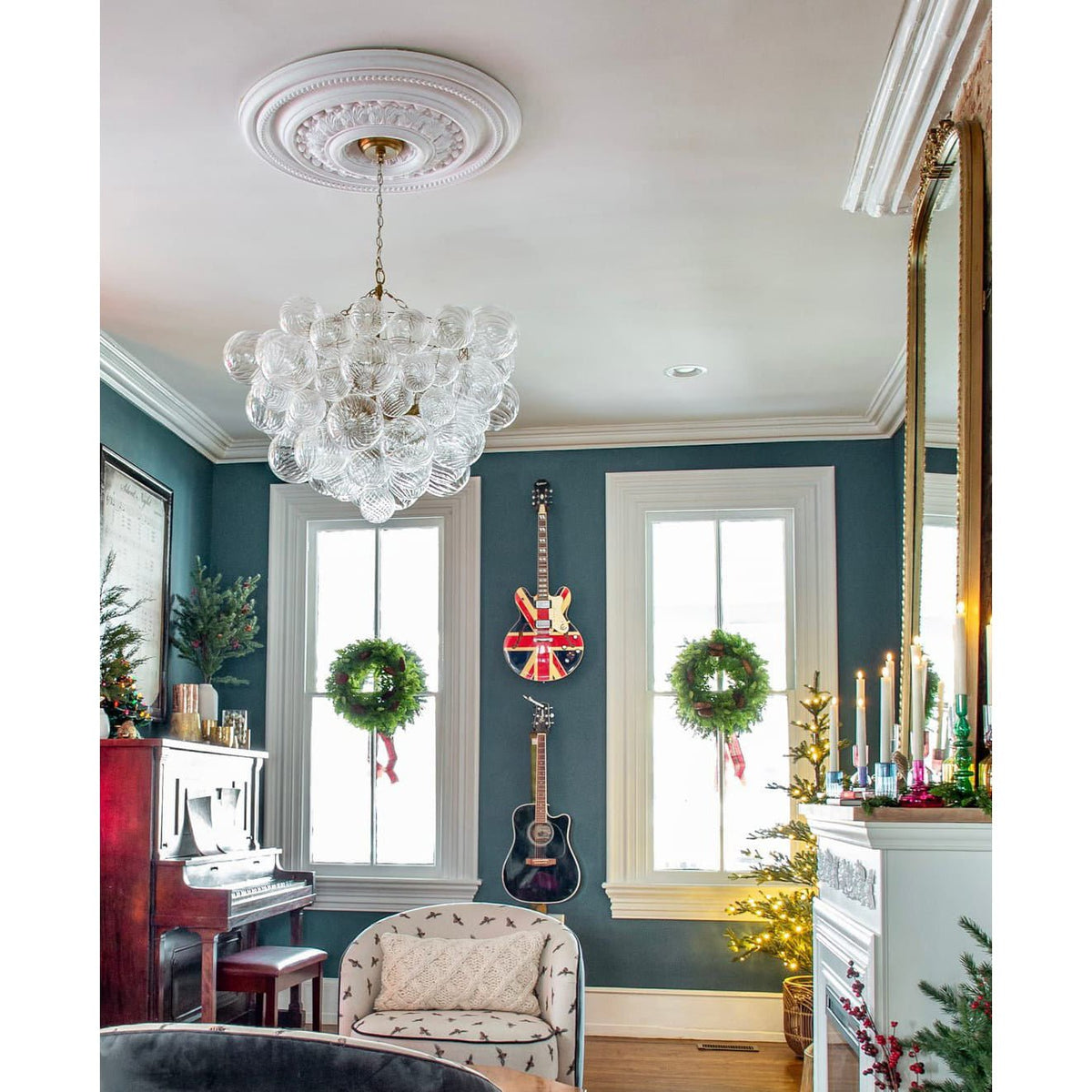Ben Chandelier Glass Ball Bubble Modern