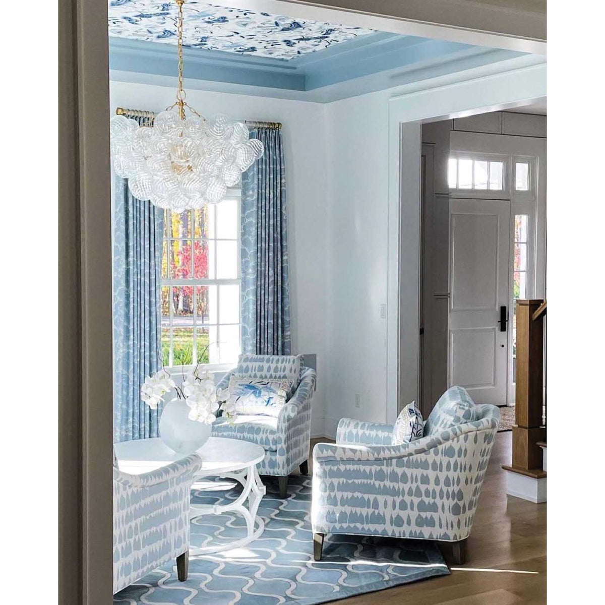 Ben Chandelier Glass Ball Bubble Modern