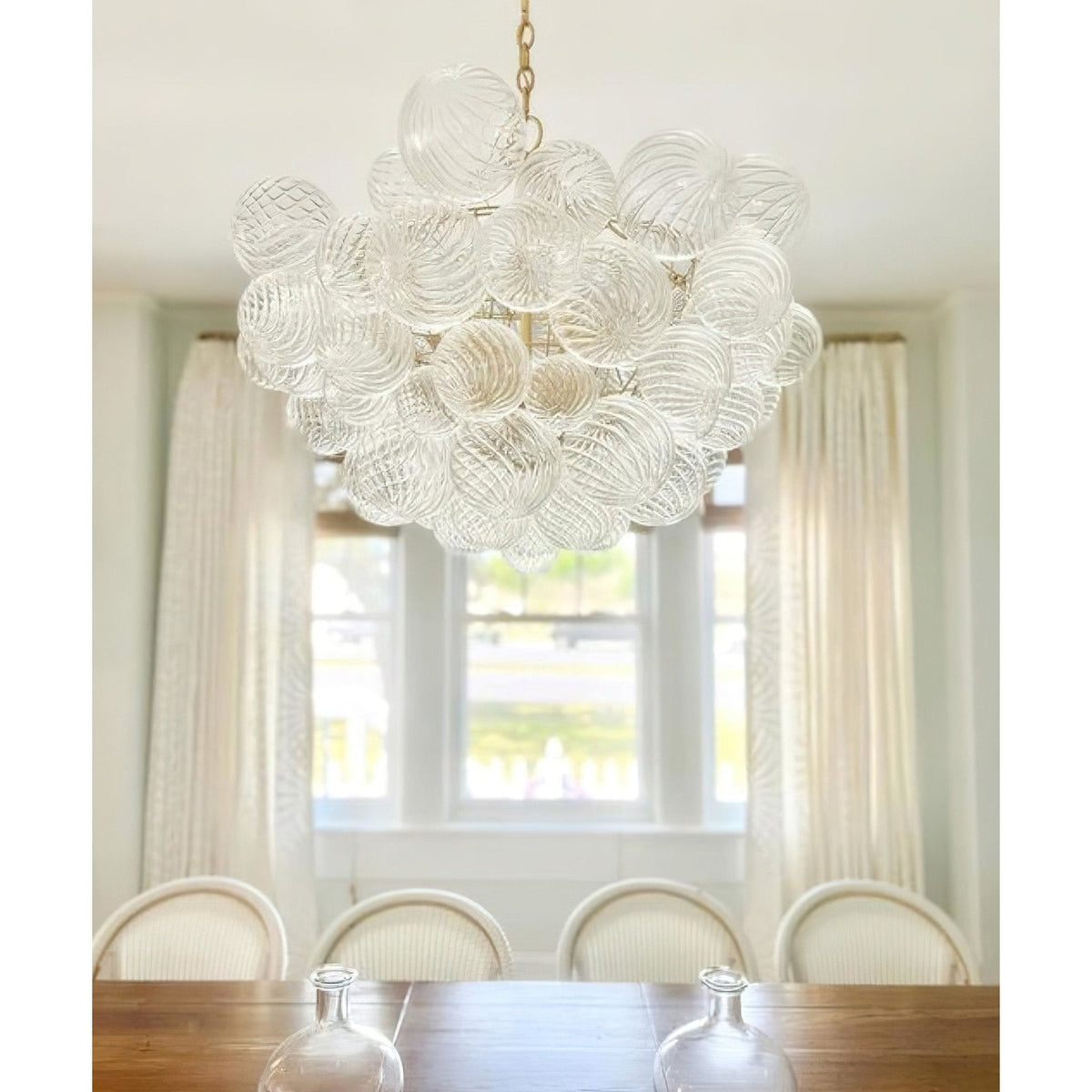 Ben Chandelier Glass Ball Bubble Modern