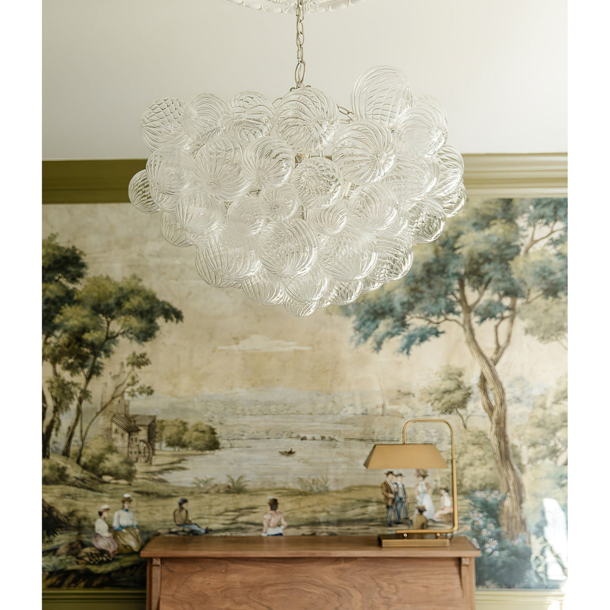 Ben Chandelier Glass Ball Bubble Modern