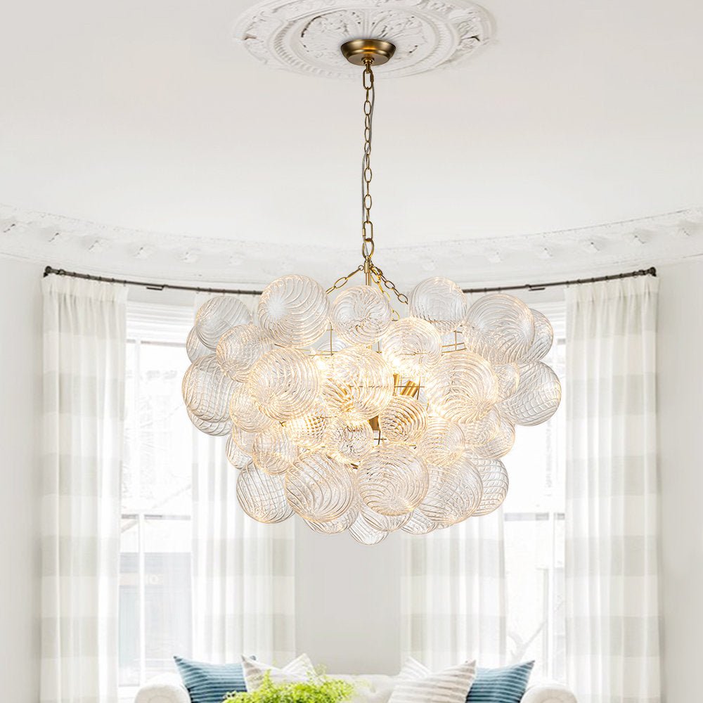 Ben Chandelier Glass Ball Bubble Modern