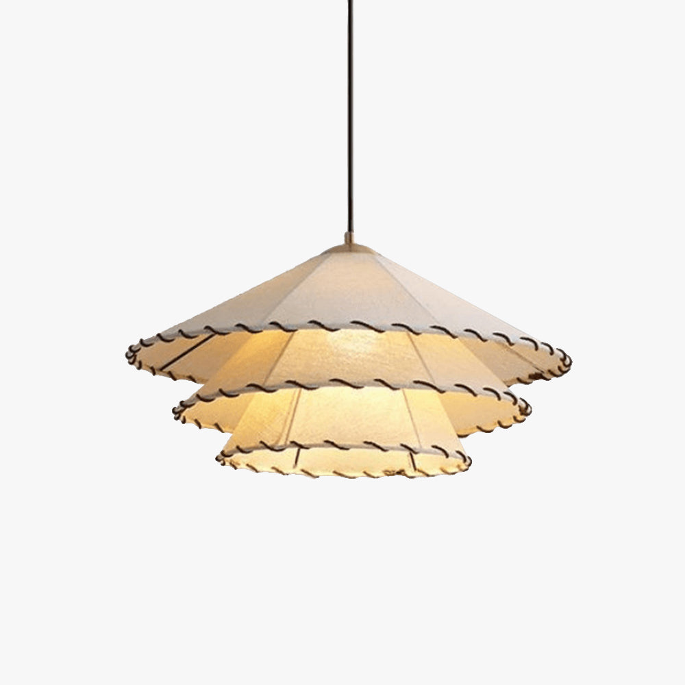 Numaban Boho Decorative LED Pendant Light Yellow Fabric Bedroom Restaurant