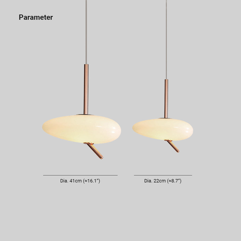 Pokakun Rose Gold Pebble Pendant Light
