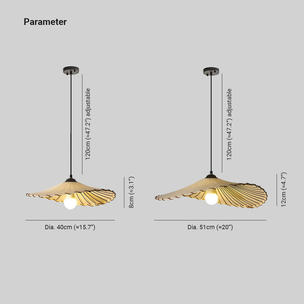 Koligoma Wabi-Sabi Retro LED Pendant Light Fabric/Metal Dining/Living Room