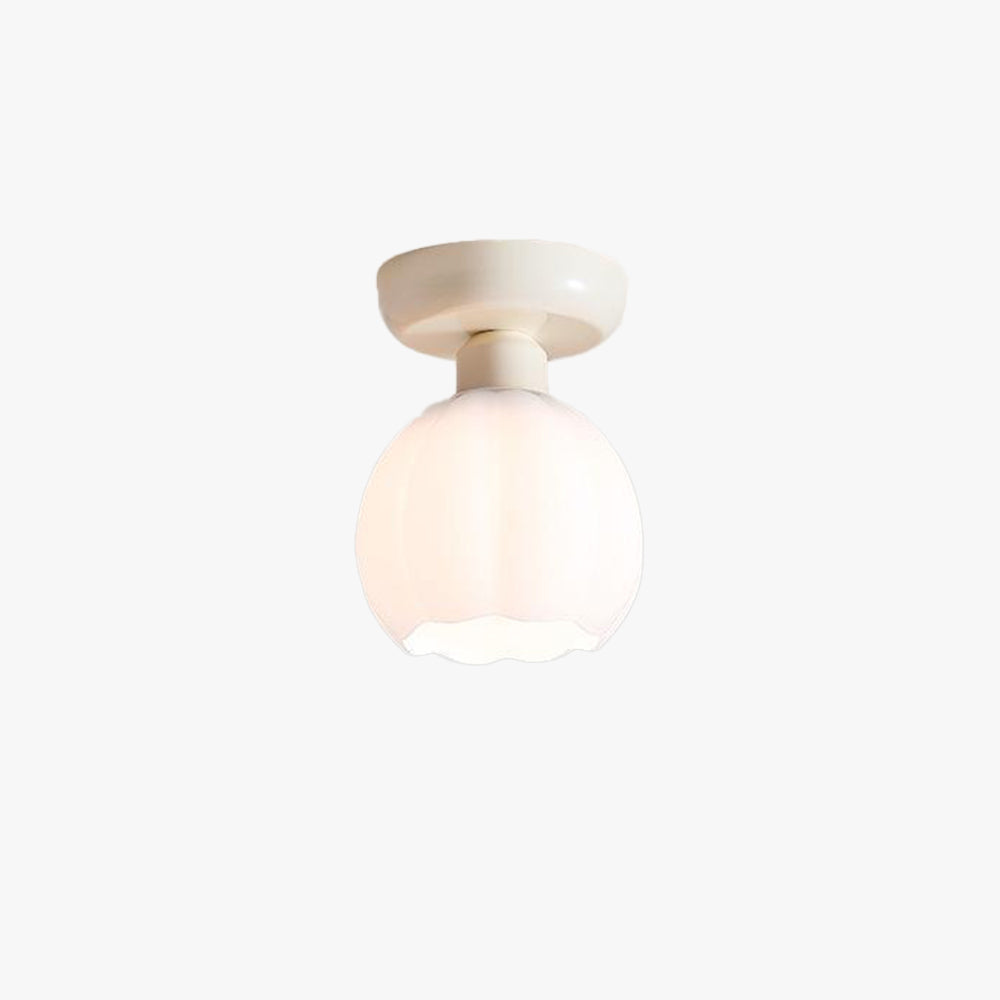 Tegirora Cute Flush Mount Ceiling Light Metal/Glass Bedroom/Study
