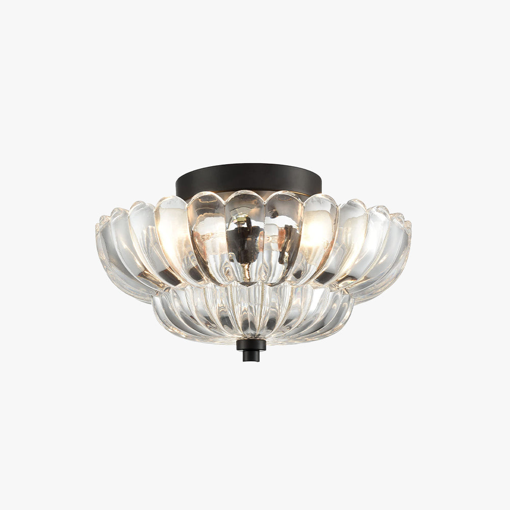 Zabumeri Modern Umbrella Glass Flush Mount Ceiling Light